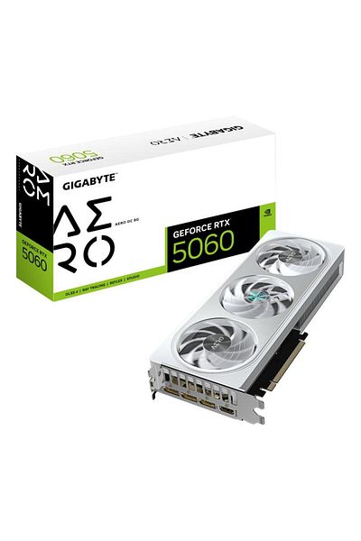 Gigabyte Placa Video GEFORCE RTX 5060 AERO OC 8GB GDDR7 128 bit, PCIE 5.0, 3x DP 1x HDMI