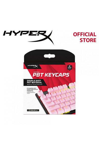 HP Gaming Keycaps Full set, HyperX Pudding, US Layout, Pink PBT