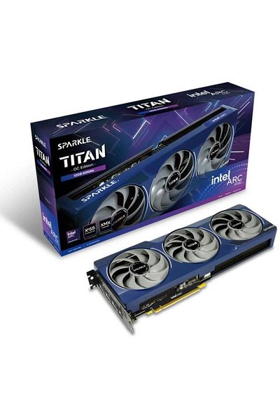 SPARKLE Placa Video INTEL Arc B580 TITAN OC, 12GB GDDR6 192 bit