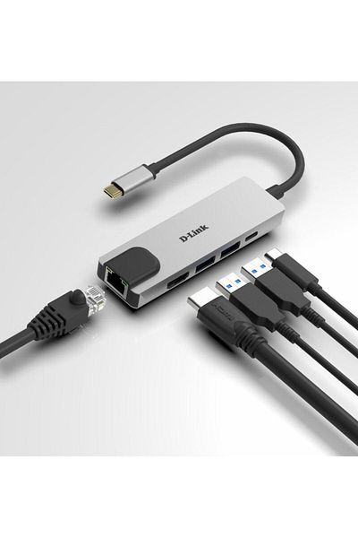 D-Link USB hubs DLINK 5-IN-1 USB-C HUB DUB-M520