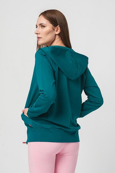 Pegas WOMEN'S CASUAL COTTON SWEATSHIRT PETROL-XL