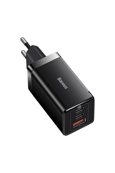 Baseus GaN5 PRO mains charger, Quick Charge 65W, 2 USB PD ports, 1 USB Quick Charge port,
