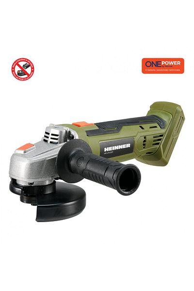 Heinner ONE POWER by ANGLE GRINDER 18V 9500RPM (WITHOUT BATTERY AND CHARGER)