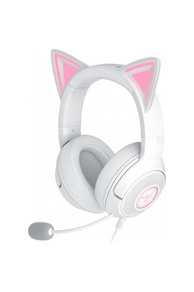 RAZER Kraken Kitty V2 USB-A headphones, 92.5 dB SPL / mW @ 1kHz sensitivity and micro sensitivity