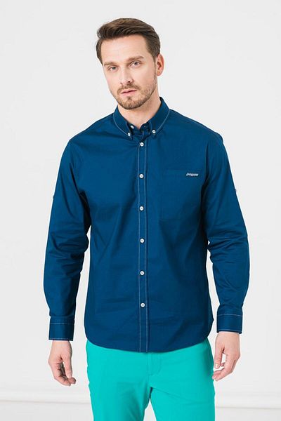 Pegas MEN'S CASUAL SHIRT LIGHT NAVY S