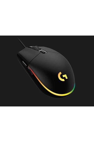 logitech G102 RGB wired mouse, 6 buttons, 8000 dpi, optical sensor, USB, black