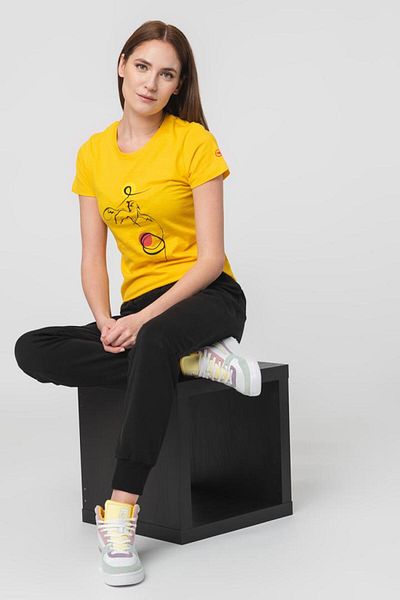 Pegas TSHIRT CASUAL F CAL YELLOW-M