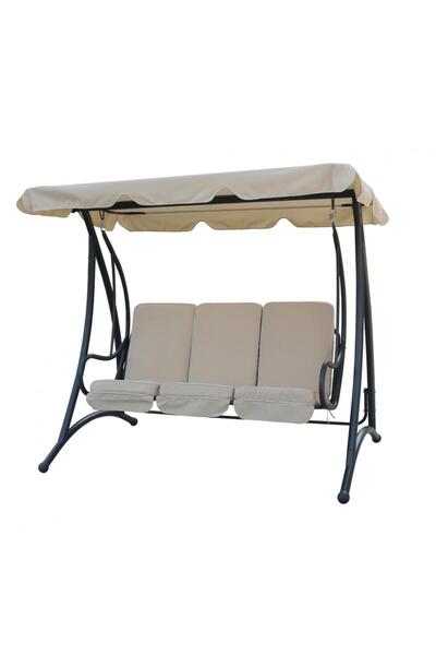 Heinner Heinner 3-seater rocking chair, 201x120x172 cm, steel/polyester, cream