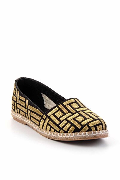 Bambi Dámská Espadrille Black Gold K01534265718