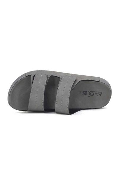 MULEX Women's Slippers Velcro Gray