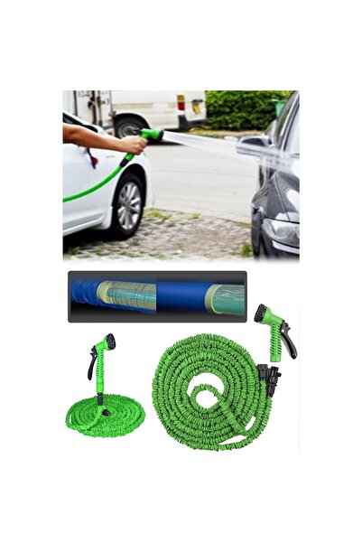 EserT 30 metreye kadar Uzayan Bahçe Hortumu Uzayan Balkon Bahçe Araba Yıkama Püskürtme Hortumu