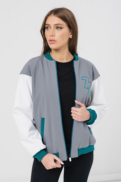 Pegas W PETROL GREY BOMBER JACKET S