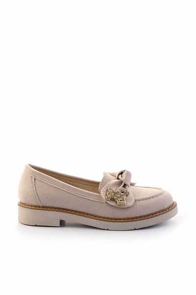 Bambi Бежови дамски мокасини K01257060704