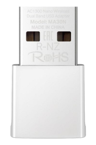 Mercusys AC1300 Nano Wireless Dual Band USB Adapter SPEED: 400 Mbps at 2.4 GHz + 867 Mbps at 5 GHz SPEC: