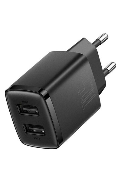 Baseus Compact mains charger, black