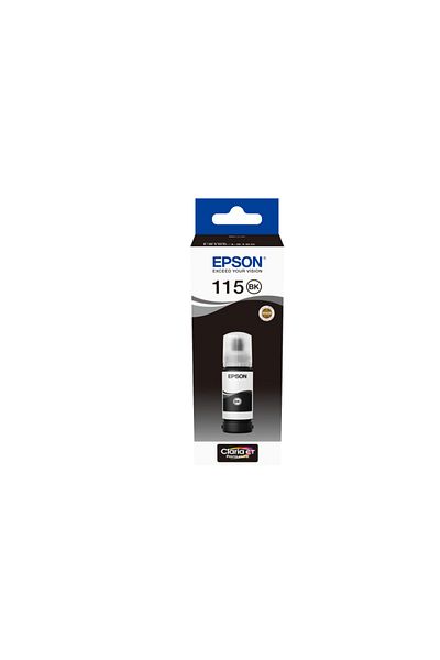 EPSON Ink cartridge 115, pigment black, capacity 70ml / 6200 pages, compatible with: E