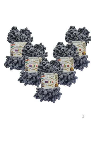 Mira 5 Rolls of puffy Wool Yarn for Blankets and Bedspreads