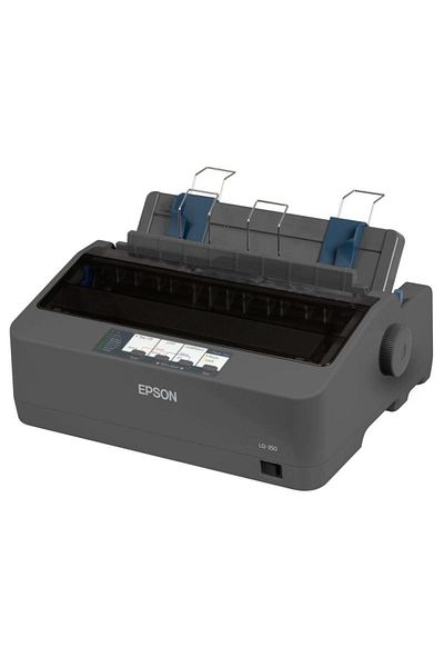 EPSON Mono dot matrix printer LQ-350, A4 size, number of pins: 24 pins, speed 10cpi, resolution
