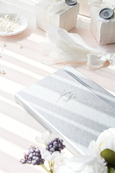 PAPERORA A5 Bullet Journal Noktalı Defter 140 gr. 80 Yaprak Silver Glow