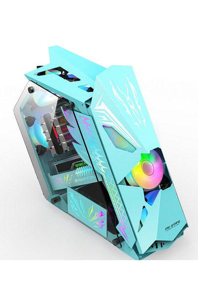Pro GaminG Carcasa PRO GAMING HERCULE BLUE Mid Tower ARGB