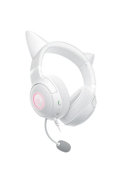 RAZER Kraken Kitty V2 USB-A headphones, 92.5 dB SPL / mW @ 1kHz sensitivity and micro sensitivity