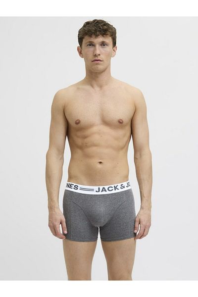 Jack & Jones Ανδρικά μπαούλα Blue Sense 3-pack Noos Boxer 12081832-Σκούρο γκρι