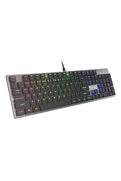 Genesis Thor 420 wired mechanical gaming keyboard, RGB lighting, Content Slim Blue switch, no
