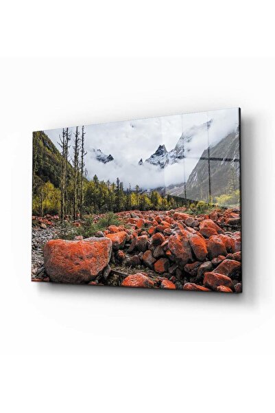 idealizbiz Τραπέζι από σκληρυμένο γυαλί Nature