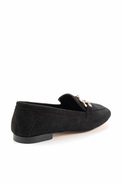 Bambi Siyah Kadın Loafer Ayakkabı K01258510302