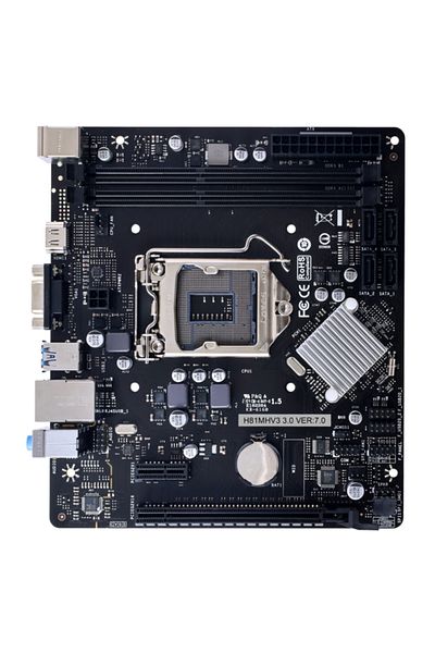 Biostar Placa de Baza H81MV3 3.0 LGA1150, 2x DDR3, 1x PCIE 2.0 x1 1x PCIE 2.0 x16, 1x VGA 1x HD