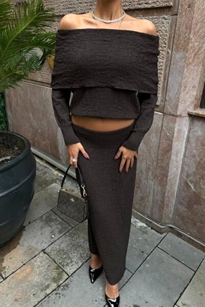 THE VOLER Madonna Collar Skirt Suit 10078