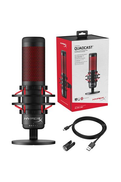 HP Microfon HyperX QuadCast, negru