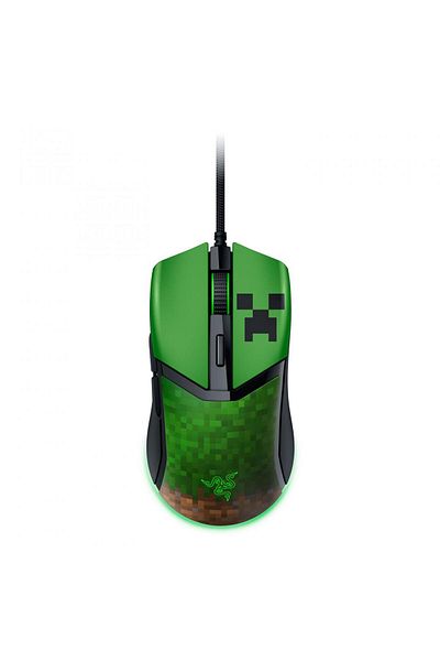 RAZER Cobra Minecraft Edition wired gaming mouse, 8500 DPI resolution, 6 programmable buttons
