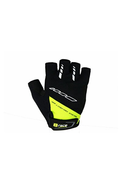 Pegas MANUSI B-RACE CU GEL NEGRU/LIME, S