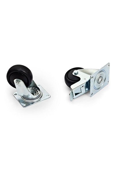 TRITON Set of 4 wheels, 2 wheels with brakes, maximum load 800kg