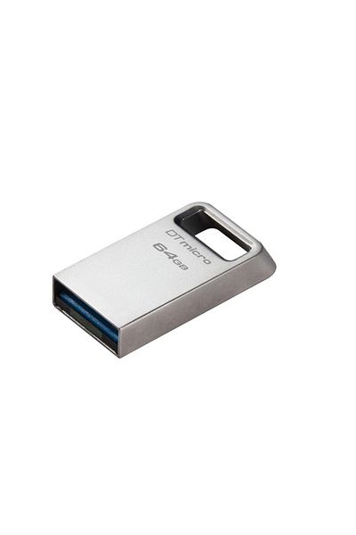 Kingston Memorie USB Flash Drive 64GB Data Traveler Micro, USB 3.2 Gen1, Metalic
