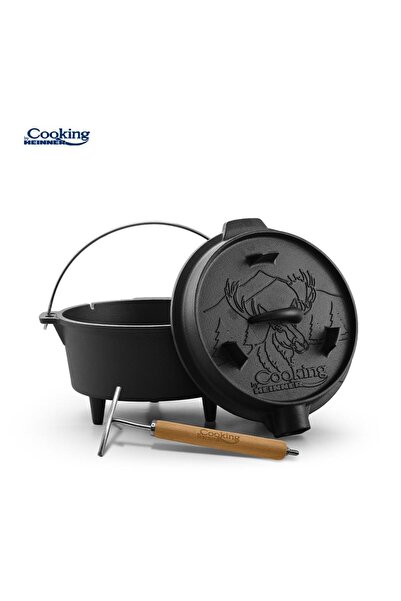 Heinner Cooking by Nature Cast Iron Pot with Lid, 6L, 29.5 cm
