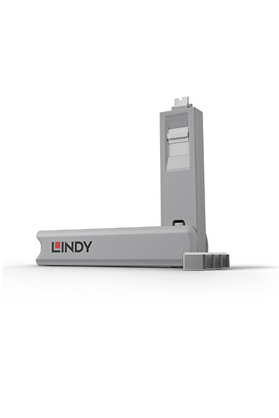 LİNDY Cabluri periferice Lindy 4xUSB C Port Blocker (w key), alb