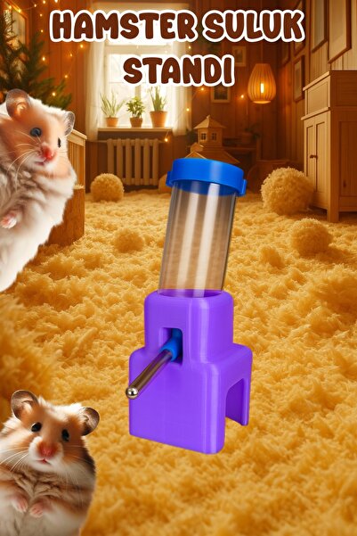 MDİZMİR Hamster Suluk Standı ( Mor ) Hamster Sulugu Dahil Değidir.
