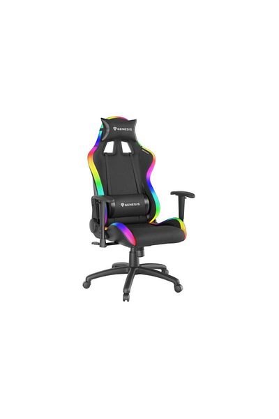 Genesis Trit 500 gaming chair, eco-leather + textile material, RGB lighting, adjustable in height