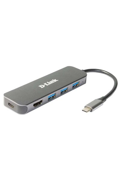 D-Link DUB-2333 5-in-1 USB-C Hub with HDMI and power delivery, 1* USB-C connector, 1* HDMI Port