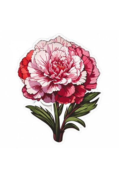 INOVATIX Set de 8 bucăți, autocolant cu garoafă, INOVATIX®. 6 cm