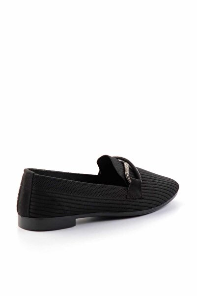 Bambi Black Knitwear Women's Espadrille K01688102182
