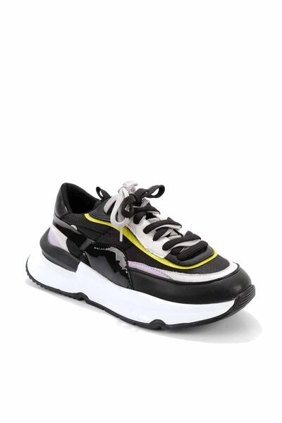 Bambi Siyah Lila Kadın Sneaker K01991016067