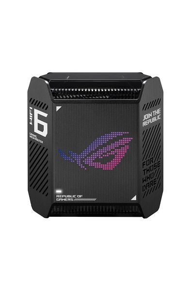 ASUS Router Wireless GT6(B-1-PK)Black, tri-band, WI-FI 6, Standard retea: WiFi 6 (802.11ax), IP