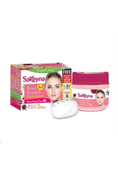 TRENDYENİLİK Sakeyna Gül Özlü Güzellik Kremi + Serum ve Sabun Set