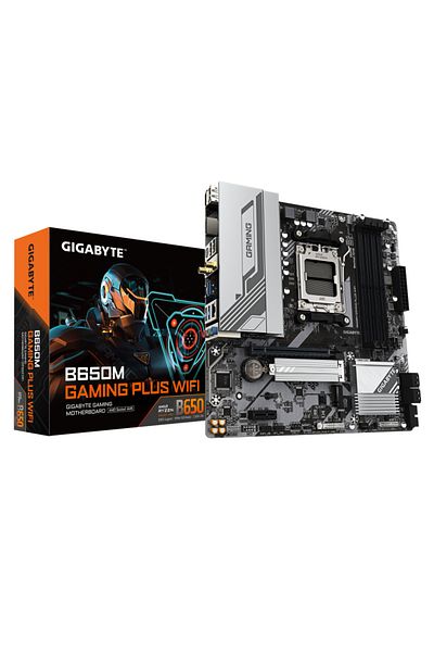 Gigabyte Placa de Baza B650M GAMING PLUS WIFI AM5, 4x DDR5, 2x DP 1x HDMI, 1x PCIE 4.0 x16 1x P