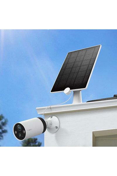 TP-LINK SOLAR PANEL FOR TAPO ROOMS TAPO A200, Captures solar energy and provides power to