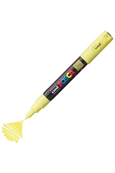 Uni Posca Marker Acrylic Painting Pen Pc-1M Extra Fine 0.7mm Sun Yellow