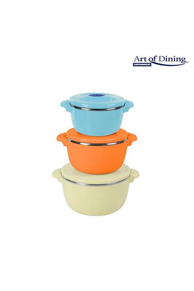 Heinner SET 3 CASEROLE TERMICE 2+4+6L,BELLY BEIGE, ART OF DINING BY